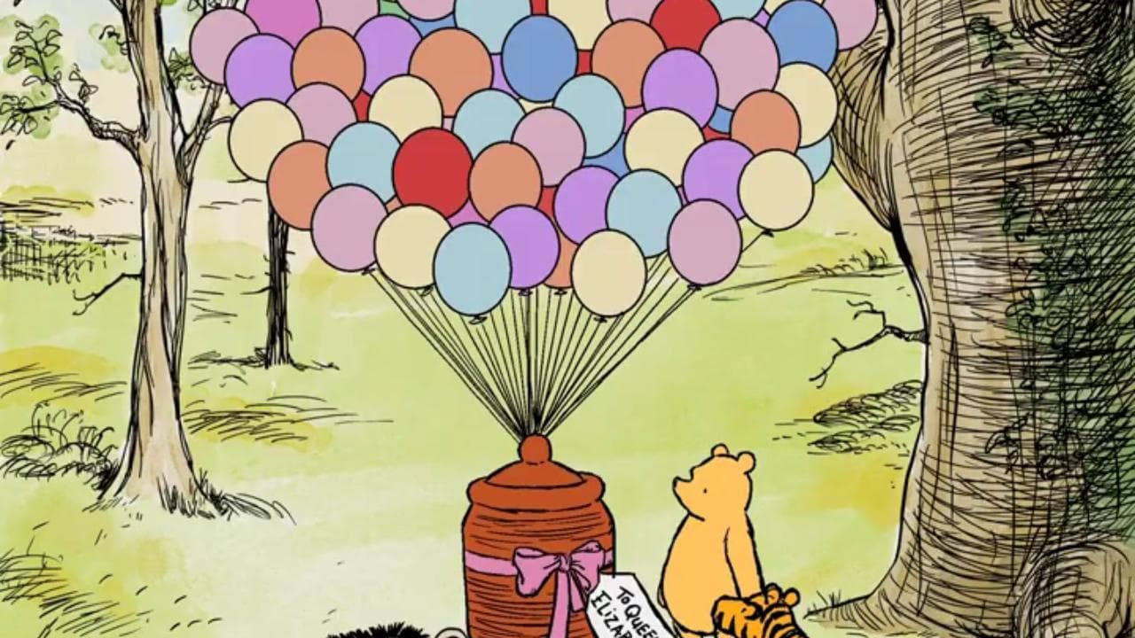 Winnie the Pooh festeggia i 95 anni e rende omaggio alla regina Elisabetta