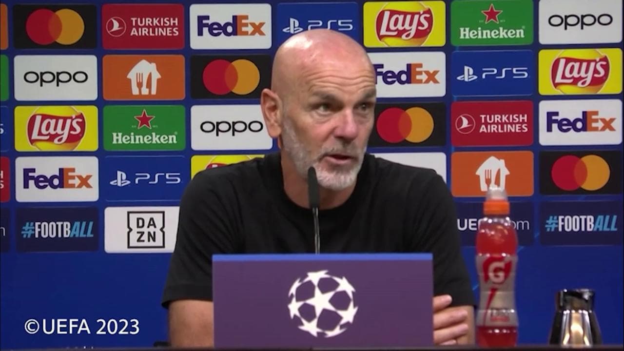 Champions League, Pioli: "Ci è mancato solo il gol, dobbiamo diventare più cinici"