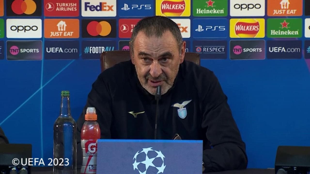 Champions League, Sarri: "Siamo arrivati secondi ma ci trattano come una squadra d'Eccellenza"