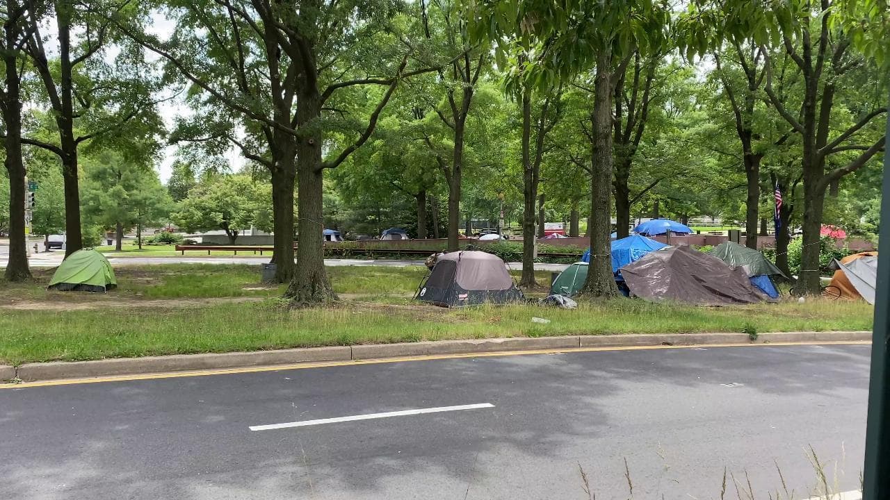Una tendopoli nel cuore di Washington