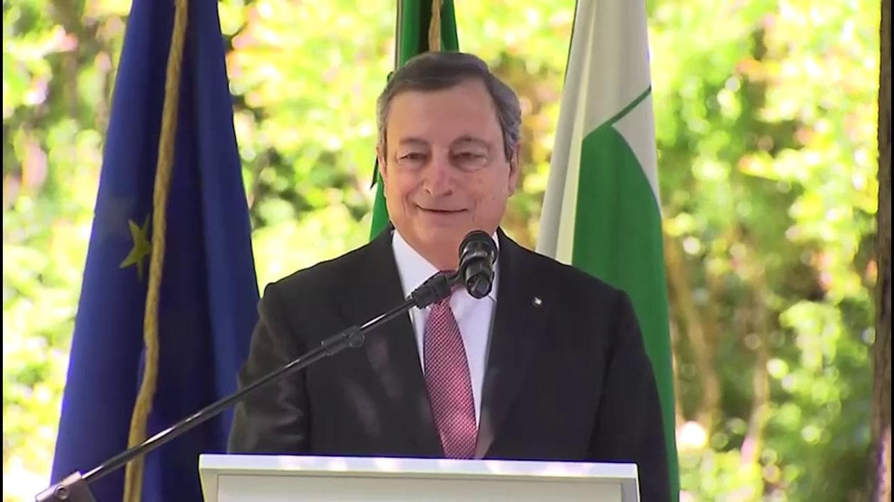 Draghi: "Si percepisce una voglia di ricominciare dopo il Covid che dà conforto"