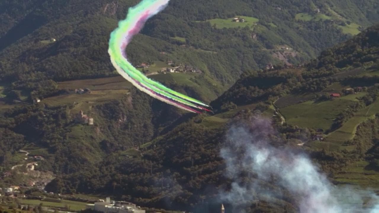 Da Trento a Bolzano, il ritorno in volo delle Frecce Tricolori