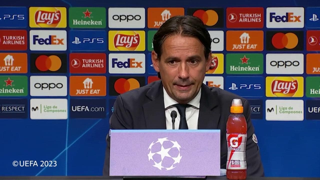 Champions League, il tecnico dell'Inter Inzaghi: "La Real Sociedad ha giocato meglio di noi"