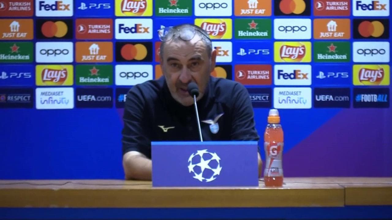 Champions League, il tecnico della Lazio Sarri: "Il gol di Provedel è un atto di giustizia"