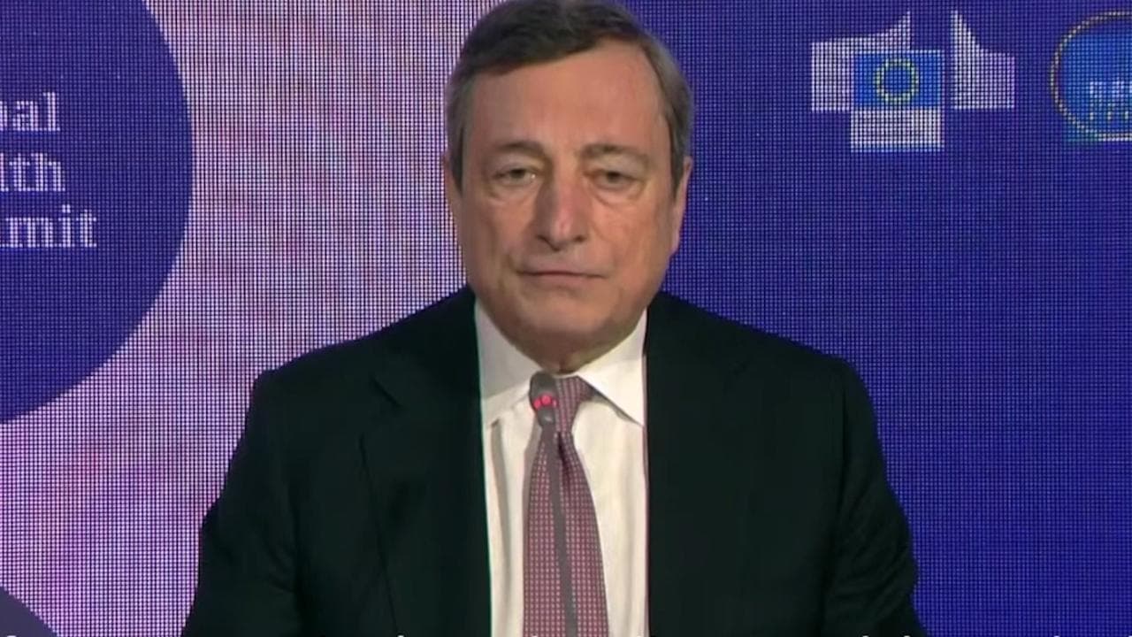 Global Health Summit, Draghi: "Italia favorevole a sospensione temporanea brevetti dei vaccini"