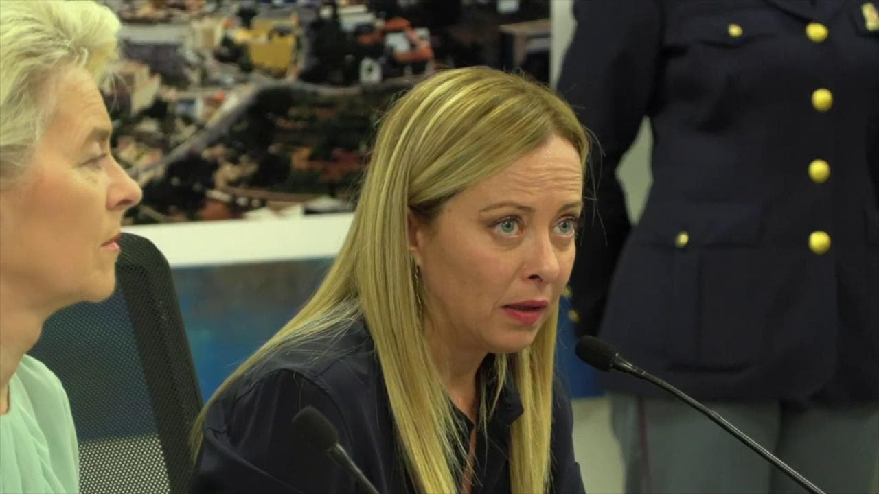 Meloni a Lampedusa: "L'Europa deve lavorare unita: accordi per fermare partenze e lotta ai trafficanti"