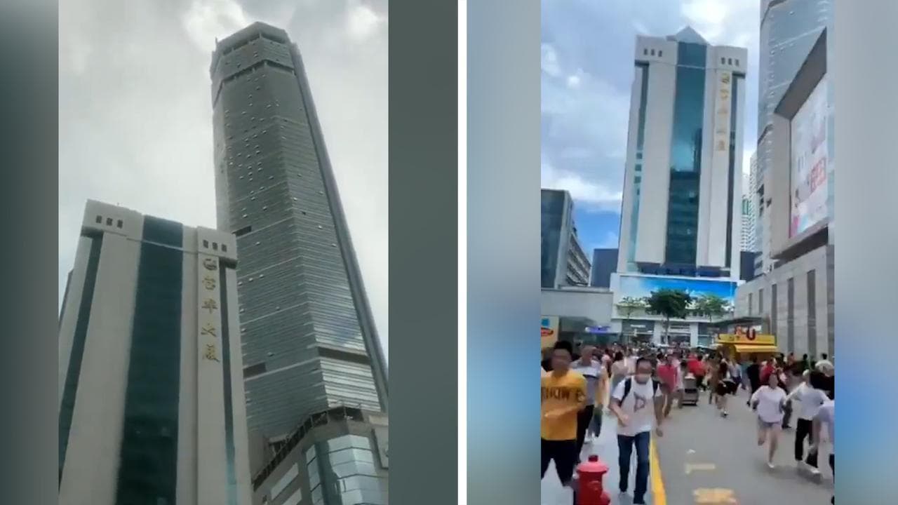 Cina, oscilla un grattacielo di 73 piani a Shenzhen: le persone fuggono dalla paura