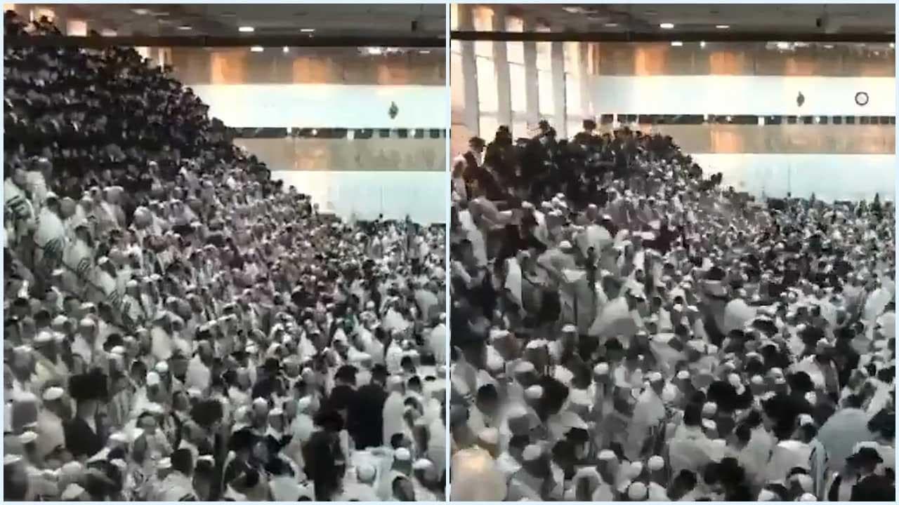 Israele, cede una tribuna nella sinagoga: il momento del crollo