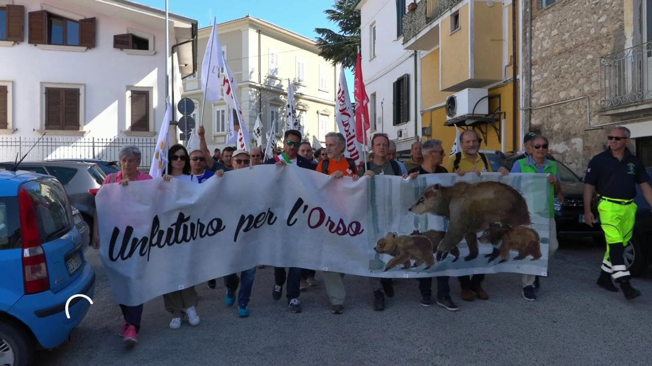 In piazza per l'orsa Amarena: le manifestazioni di Pescina e San Benedetto dei Marsi