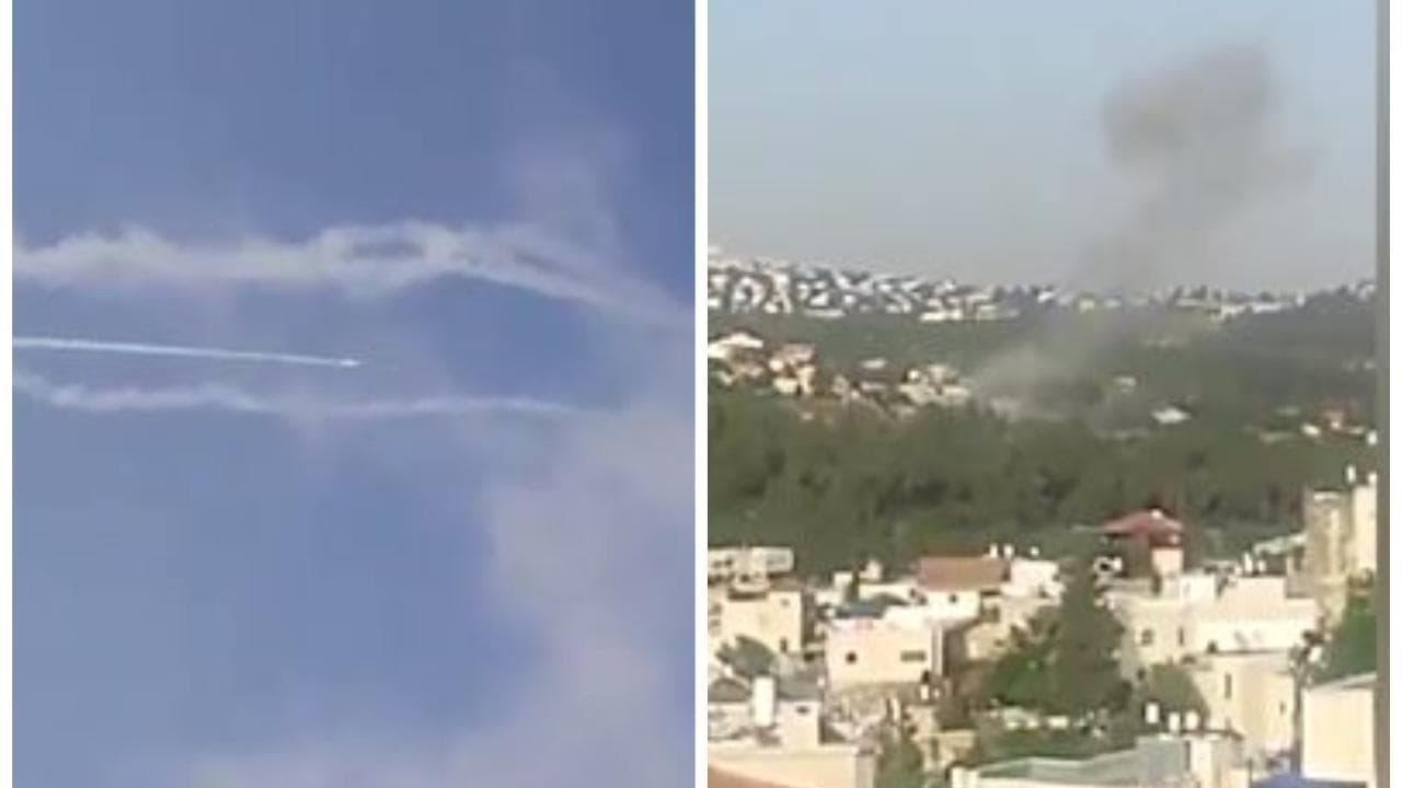 Gerusalemme, le sirene d'allarme e i razzi che colpiscono la periferia città
