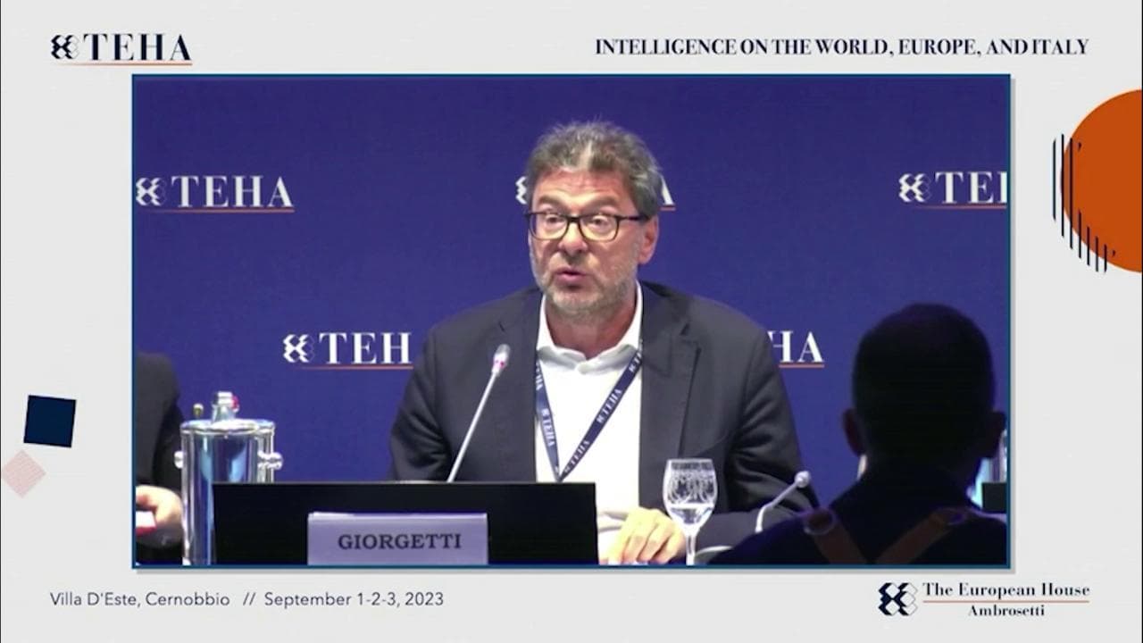 Giorgetti: "Se penso al Superbonus mi viene il mal di pancia. Gli altri mangiano, lo Stato paga"