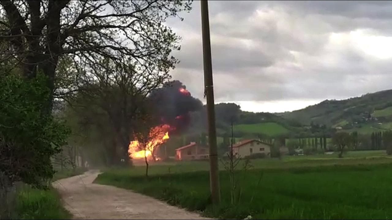 Gubbio, il momento dell'esplosione: "Mamma mia"