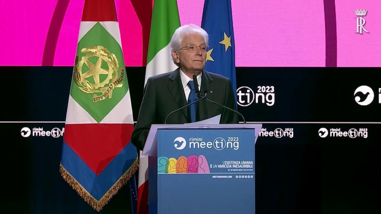 Meeting di Rimini, Mattarella: "L'amicizia è indicazione politica. No ad anacronistici nazionalismi"