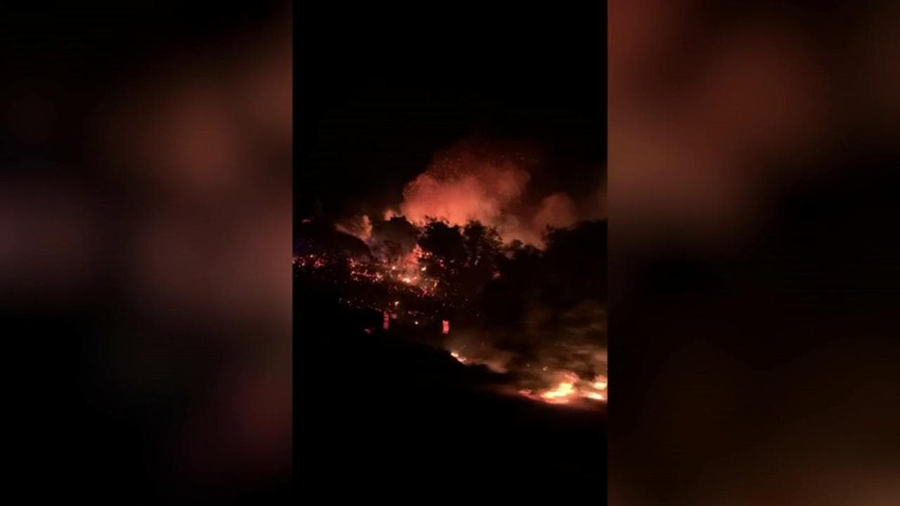 Incendio sull'isola d'Elba, la fuga in macchina nella notte
