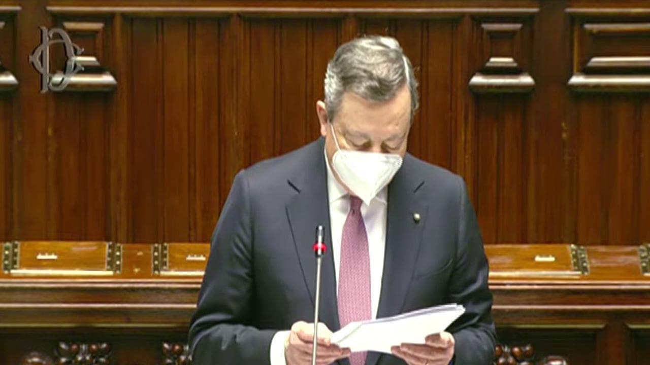 Recovery, Mario Draghi alla Camera: "In ballo c'è il destino del Paese"