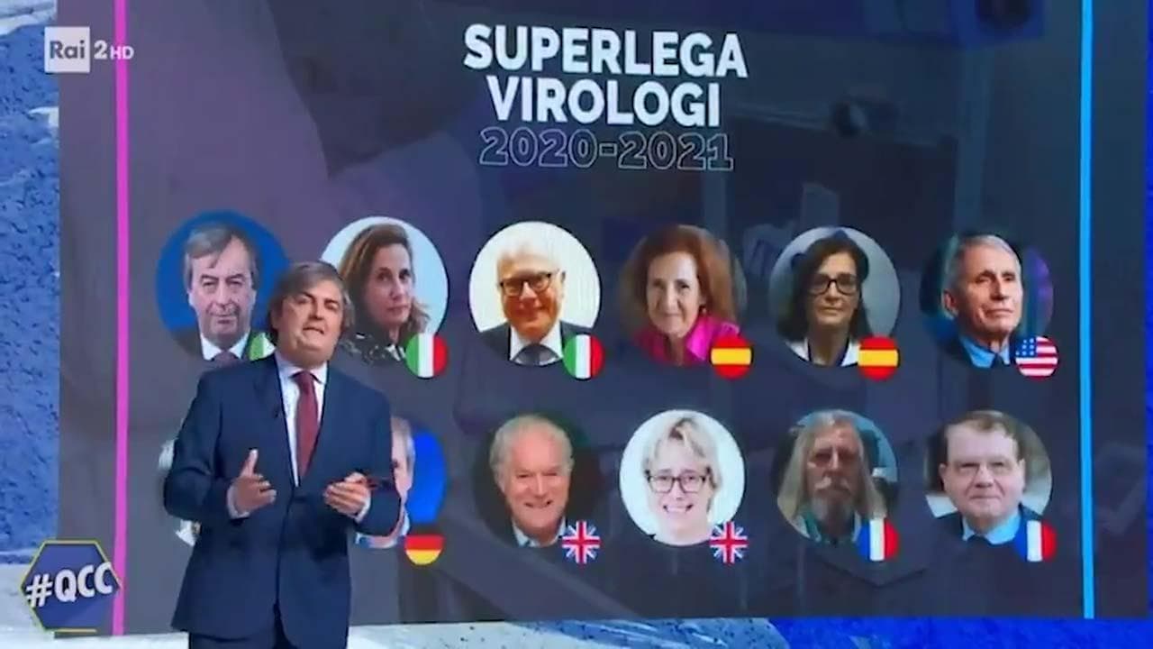 Satira, nasce la Superlega dei virologi: Burioni c'è, Bassetti deve fare i preliminari