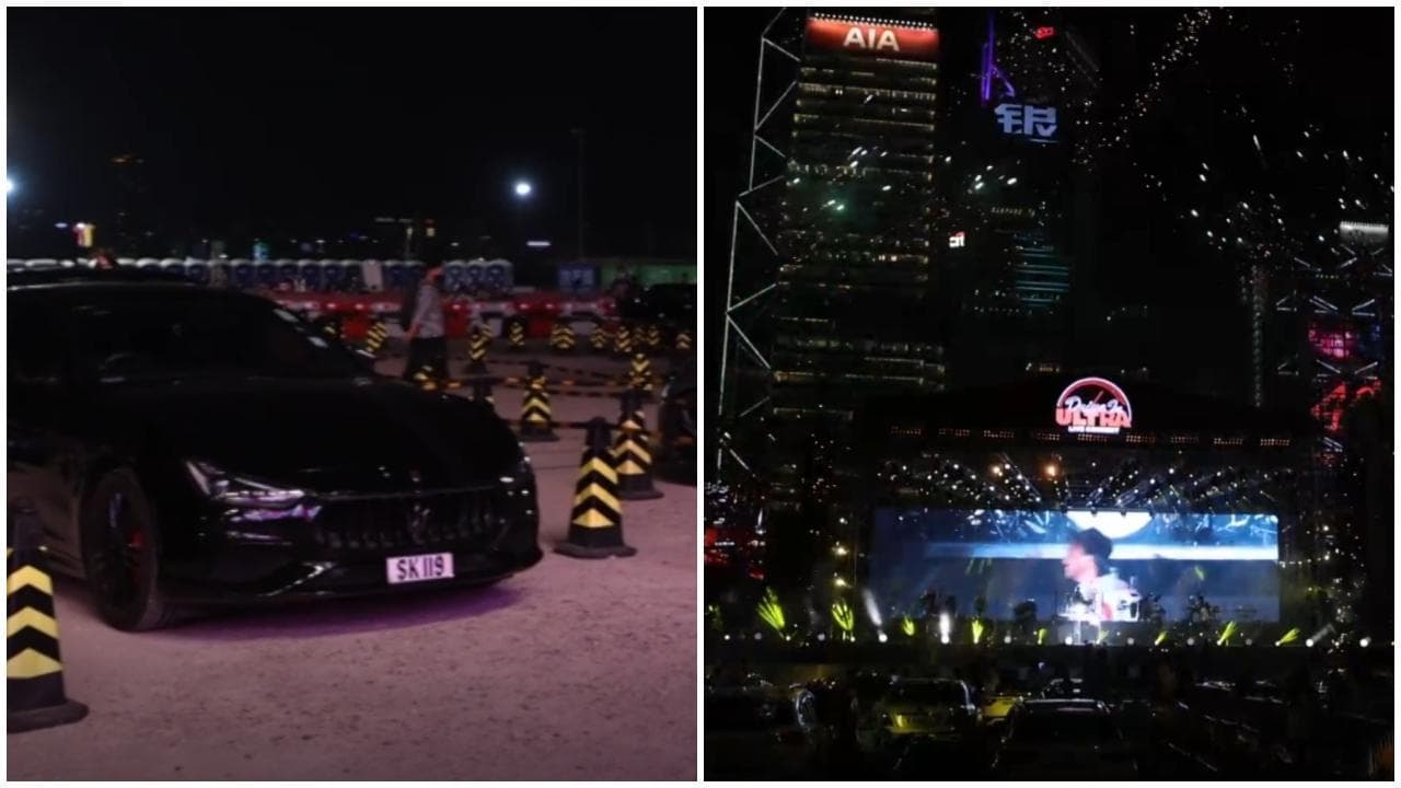 Hong Kong, in prima fila al concerto su una supercar: i biglietti costano 640 euro