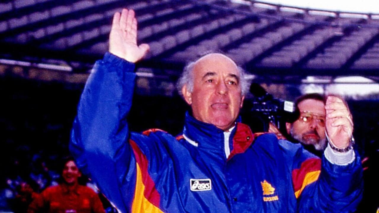 Carlo Mazzone, l'omaggio dell'Olimpico prima della partita della sua Roma