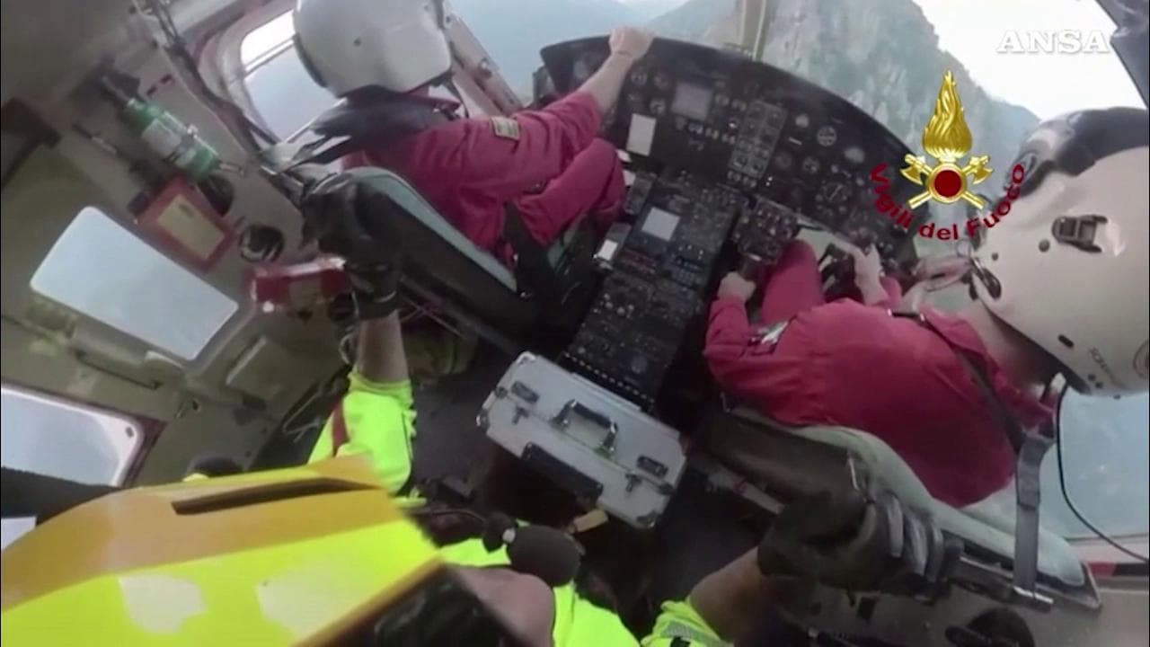 Lecco, escursionista soccorsa dai vigili del fuoco a 1300 metri di quota