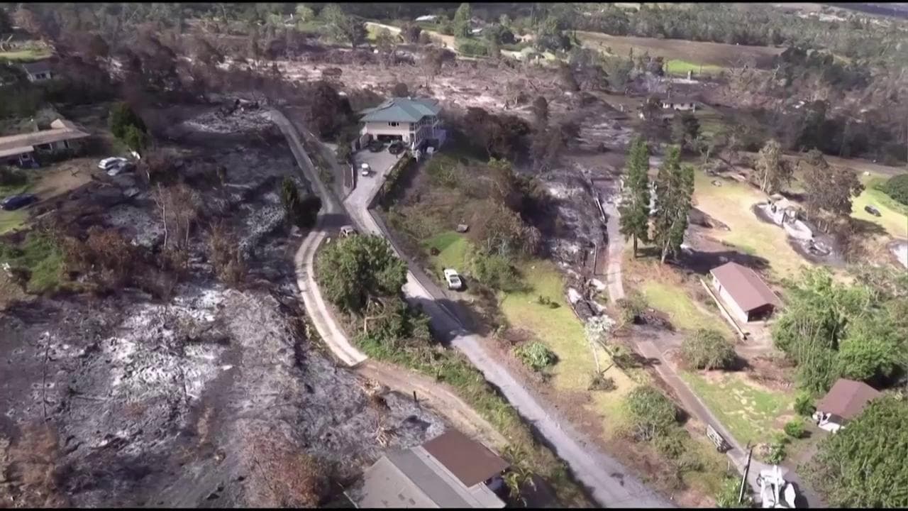 Hawaii, le desolanti immagini dall'alto del paradiso distrutto dalle fiamme