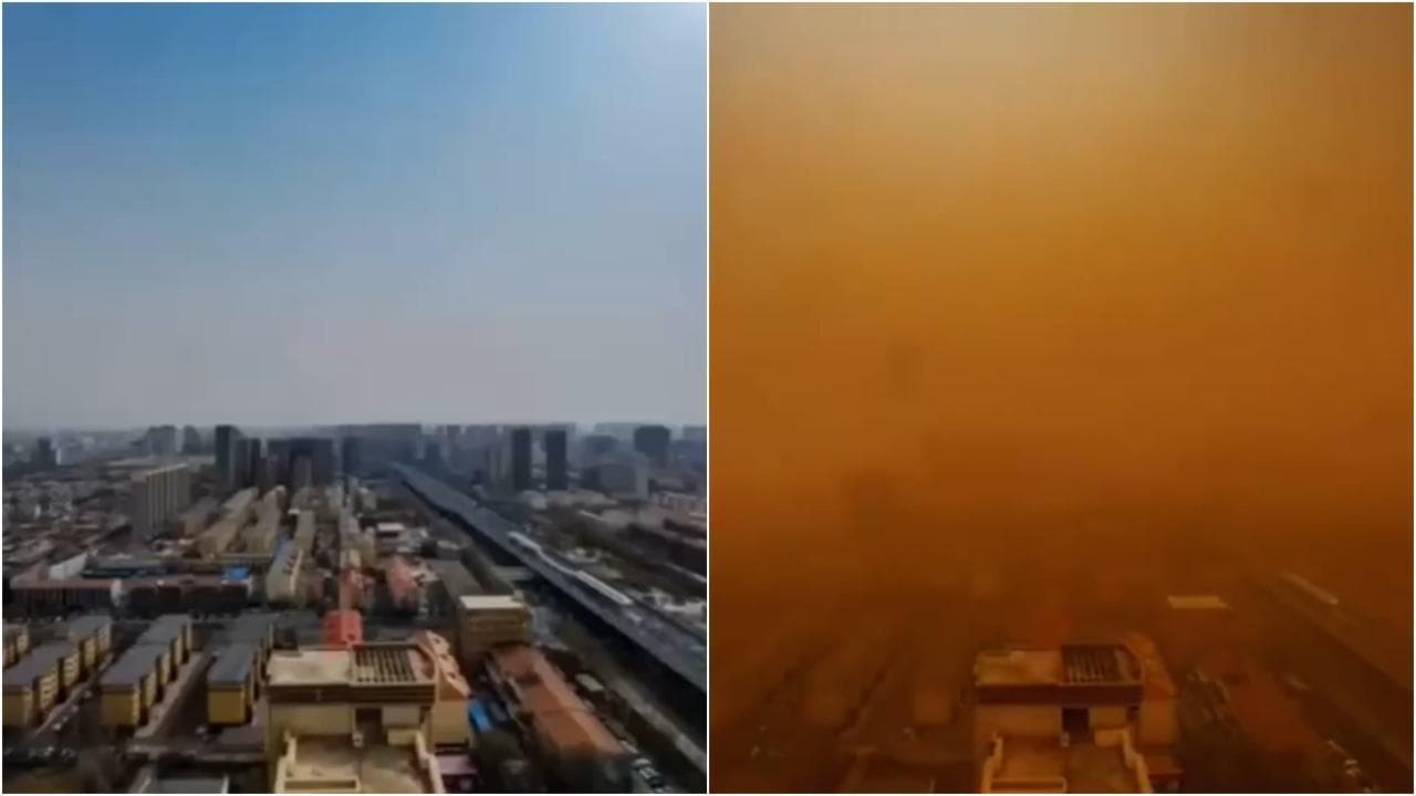 Cina, tempesta di sabbia sommerge Pechino: la scena in timelapse è apocalittica