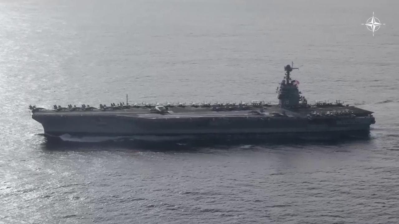 La Nato schiera nel Mediterraneo la superportaerei Usa