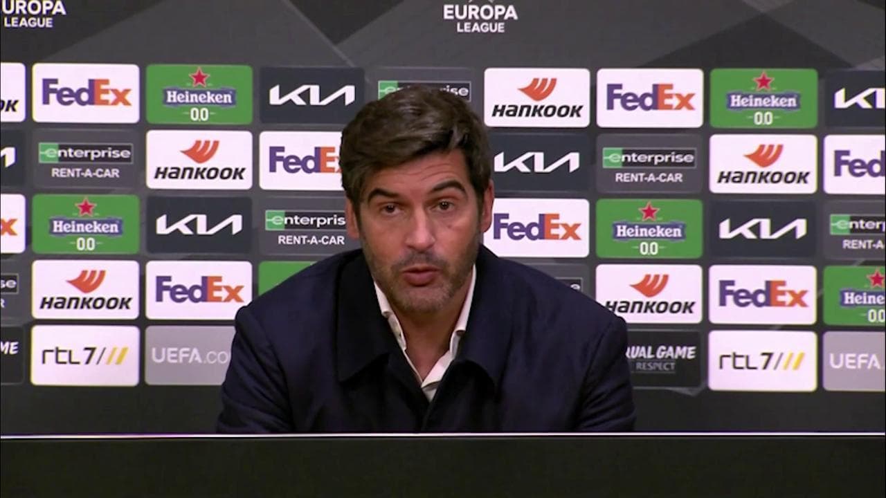 Ajax-Roma, Fonseca: "Lite con la squadra? Tutte bugie, chi le diffonde è un malintenzionato"