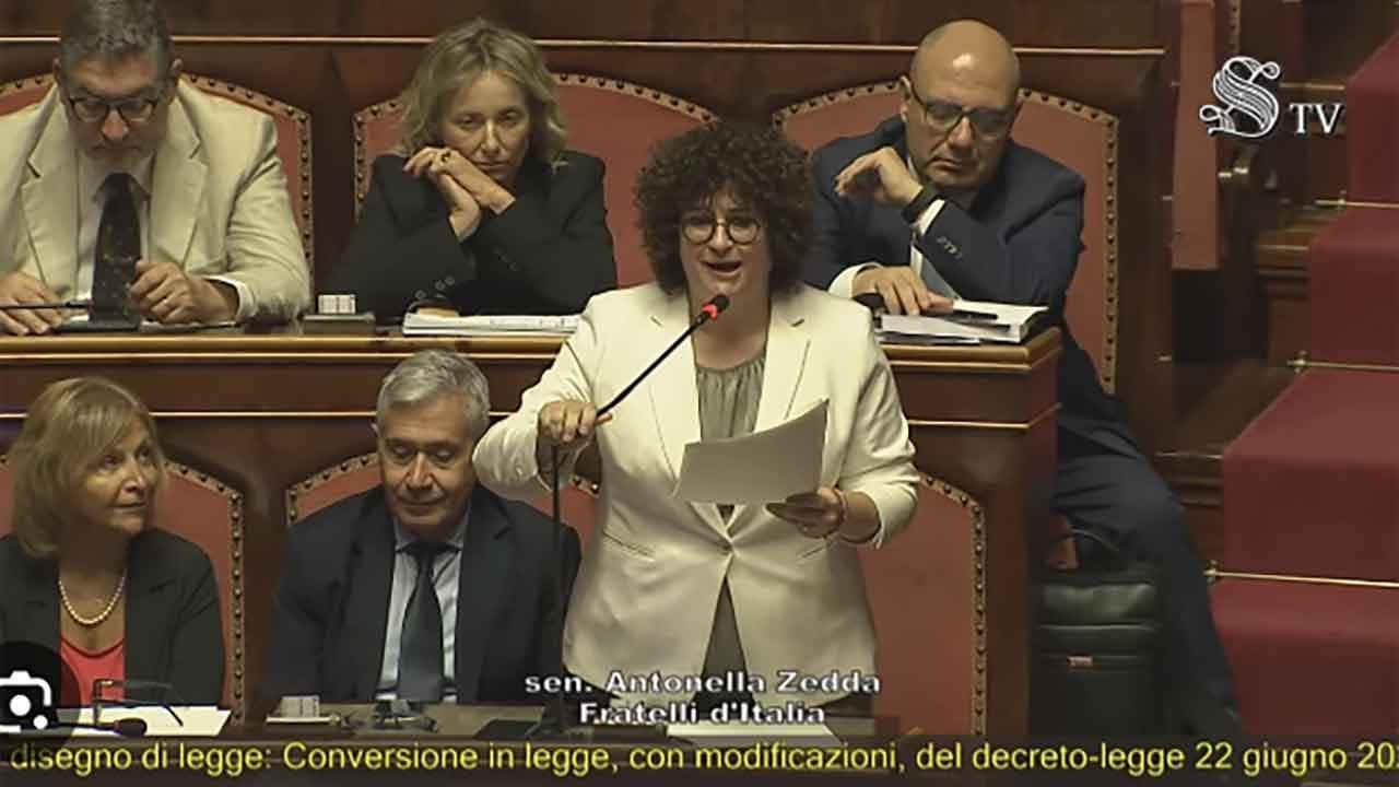 Senato, Antonella Zedda (FdI) : "Vorrei essere chiamata senatore non senatrice"