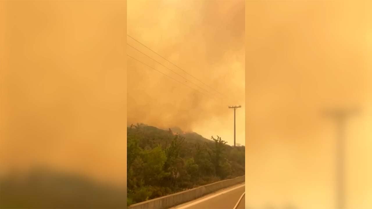 Rodi in fiamme, turisti evacuati e vigili del fuoco al lavoro: il cielo dell'isola si tinge di rosso