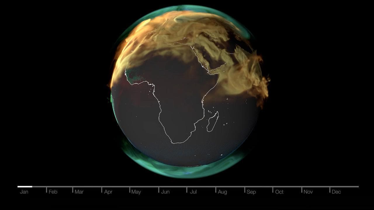 Emissioni di CO2 e caldo estremo, la Terra avvolta dai gas: il video della Nasa