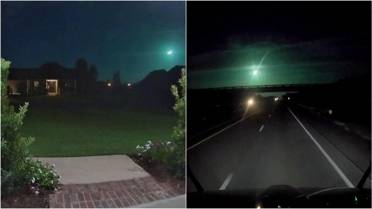 Usa, lampo verde nei cieli: così la meteora illumina la notte