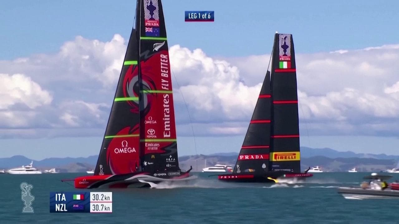 America's Cup, 2-2 tra Luna Rossa e New Zealand, le immagini più spettacolari delle regate