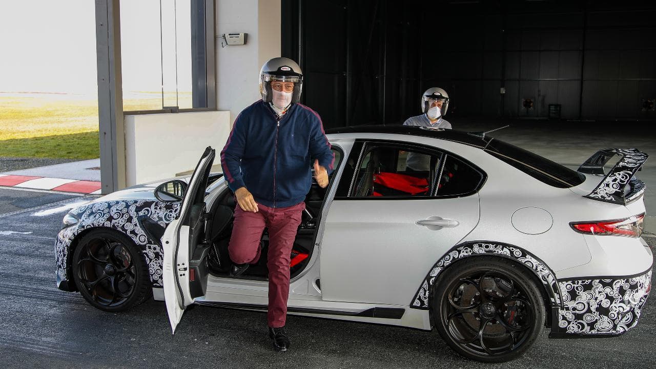 Il nuovo Ceo Alfa Romeo scende in pista