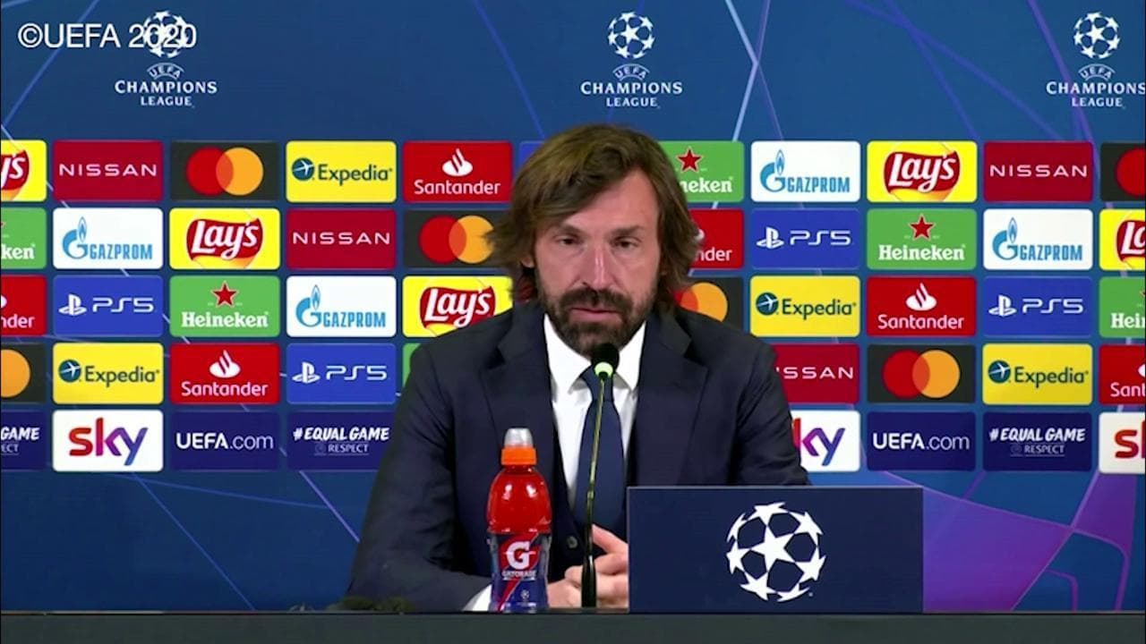Juventus, Pirlo: "Normale uscire da Champions League quando si commettono errori"
