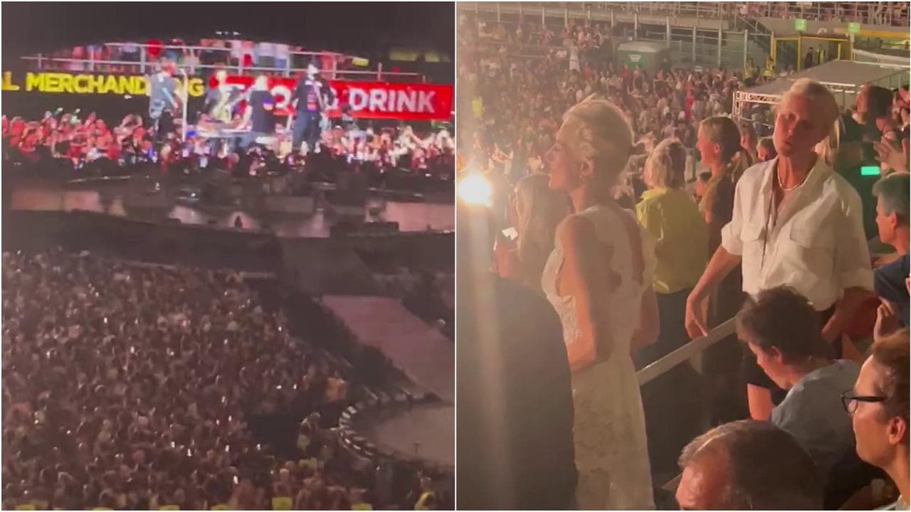 San Siro, al concerto dei Coldplay c'è anche Gwyneth Paltrow: l'ex di Chris Martin canta "Don't Panic"
