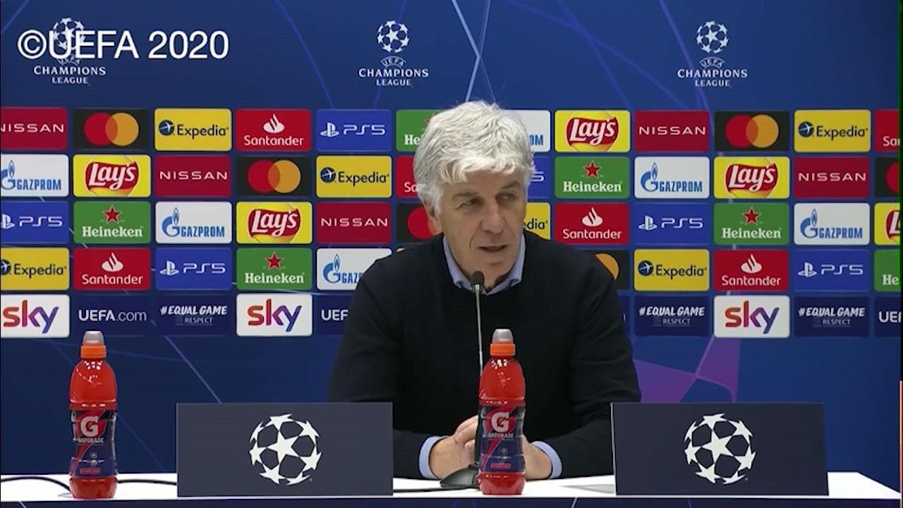 Champions, Gasperini attacca l'arbitro: "L'espulsione? Pensavamo che col Var certe cose non potessero più accadere"