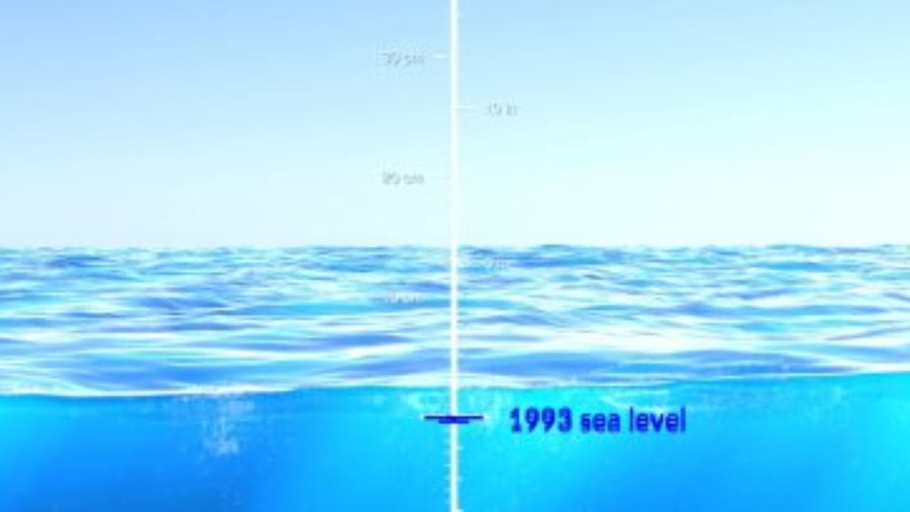 30 anni condensati in 40 secondi: così il livello del mare si è alzato e continua a salire