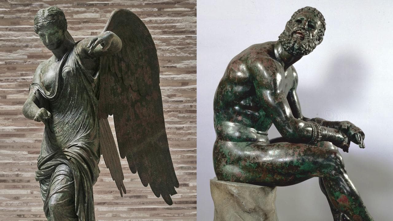 Brescia, capolavori in mostra: per la prima volta insieme  la Vittoria Alata e il Pugile a riposo