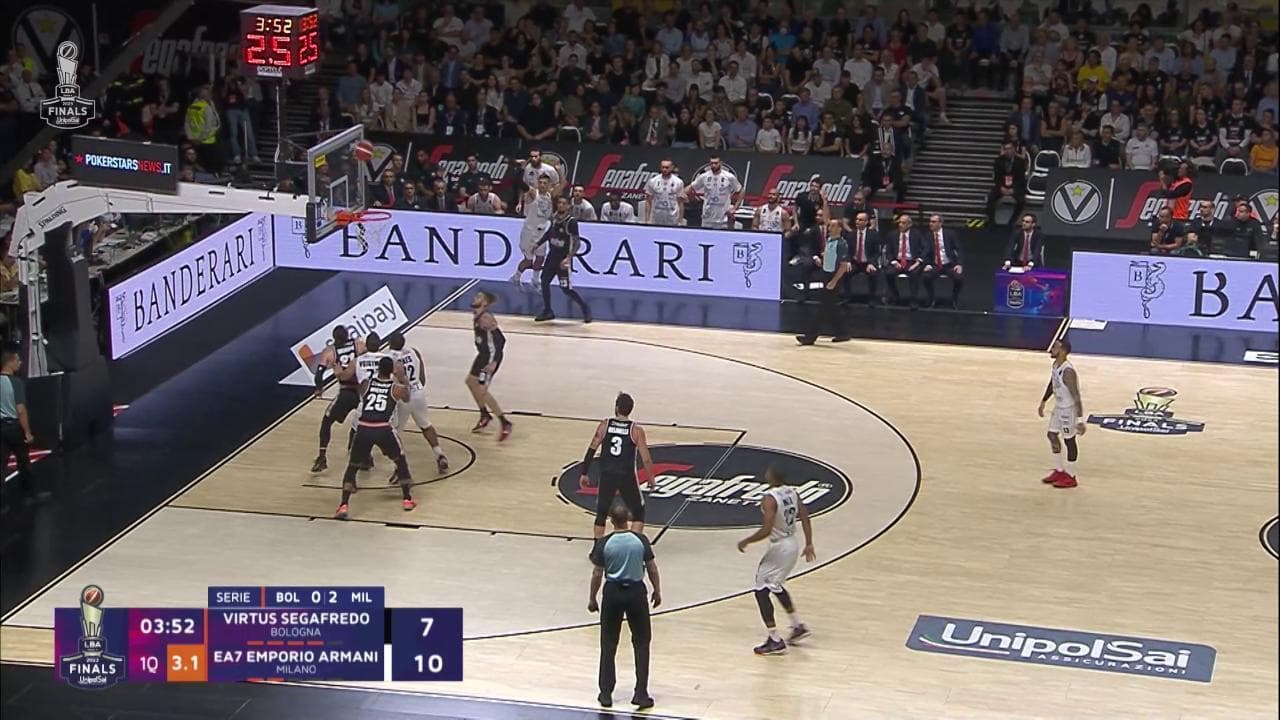 Virtus Bologna-Olimpia Milano 69-61: serie scudetto riaperta. Gli highlights di gara-3