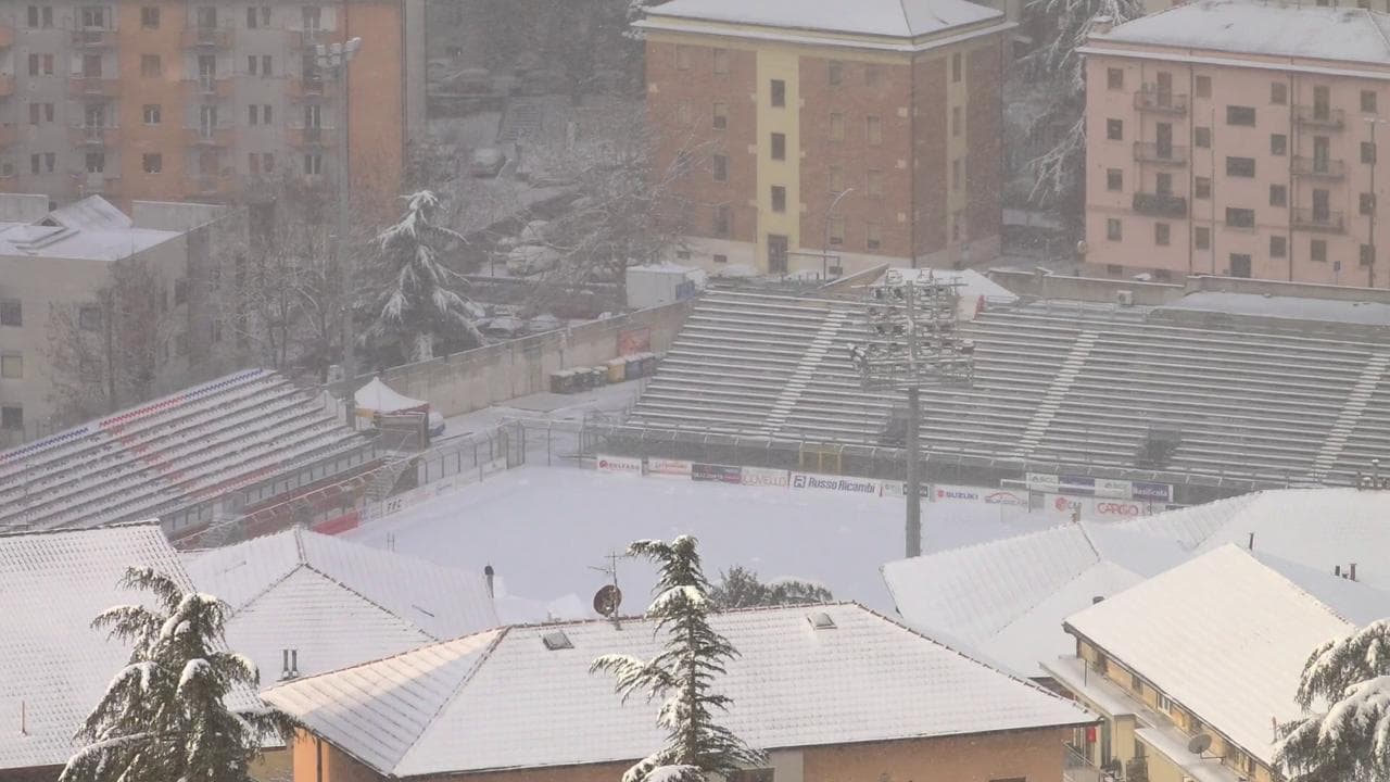 Maltempo Basilicata, Potenza e le montagne vicine sotto la nevicata