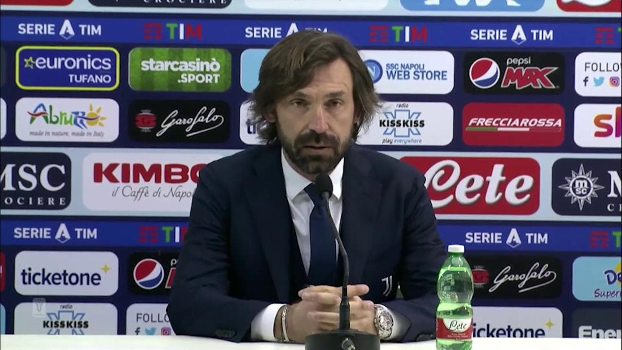 Napoli-Juventus, Pirlo contro l'arbitro: "Se dai un rigore così, ce ne sono sempre 3 o 4 a partita"