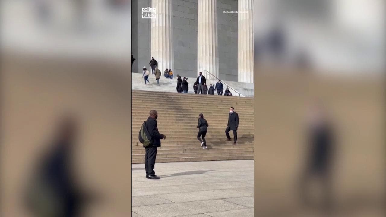 Usa, Kamala Harris si tiene in forma così: allenamento stile "Rocky" sulle scale del Lincoln Memorial