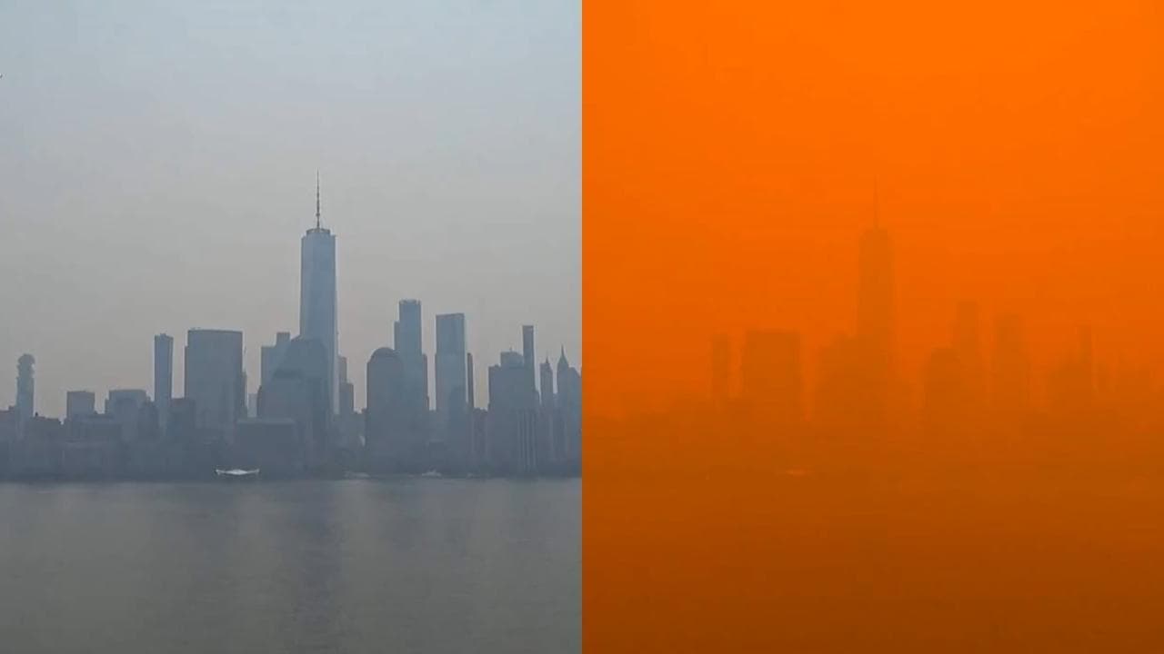 New York si trasforma in Marte a causa degli incendi in Canada, il timelapse in 30 secondi
