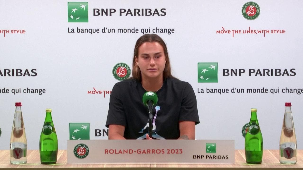 Roland Garros, la tennista bielorussa Sabalenka: "Io non sostengo la guerra né Lukashenko"