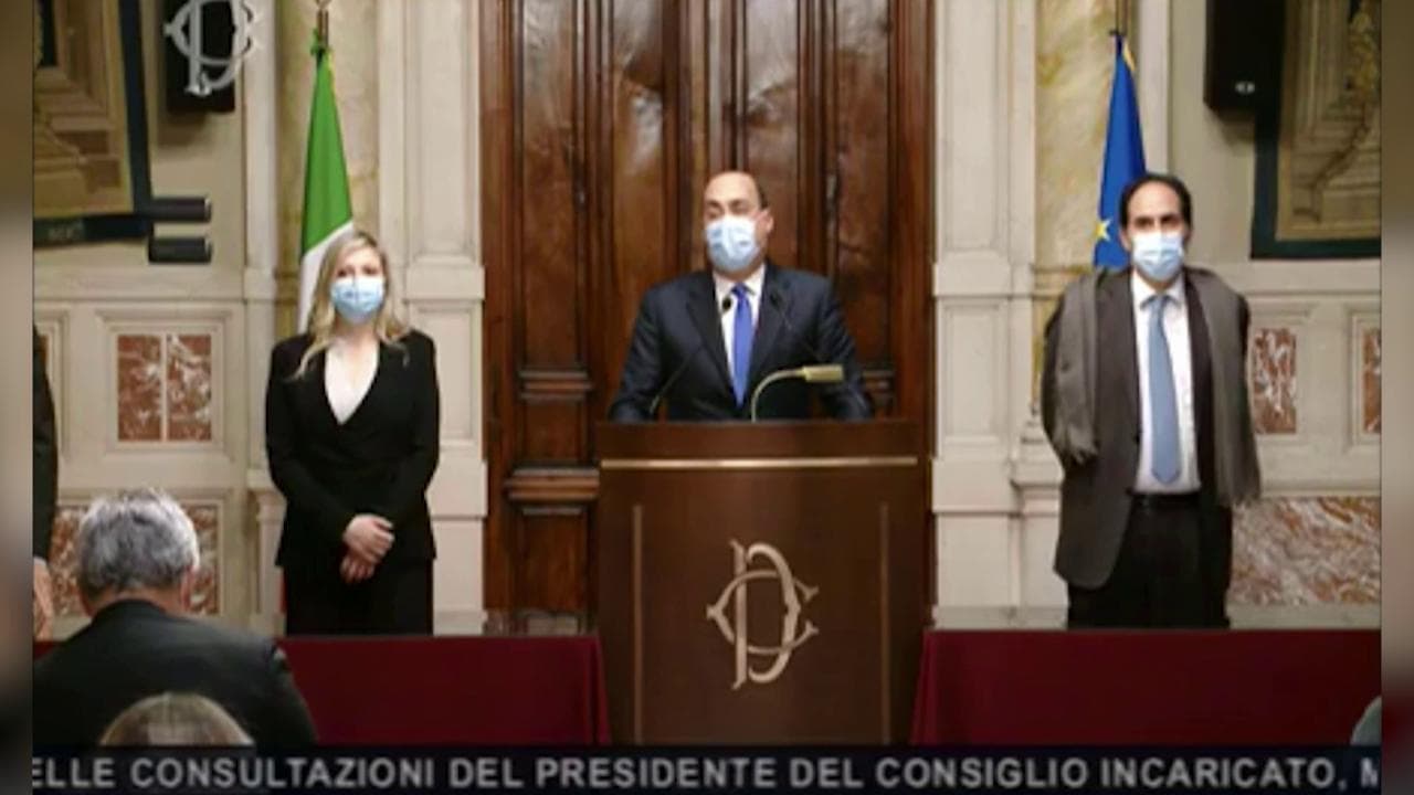 Consultazioni, Zingaretti e la delegazione Pd: "Piena disponibilità a Draghi. Sostenibilità e ancoraggio europeo"