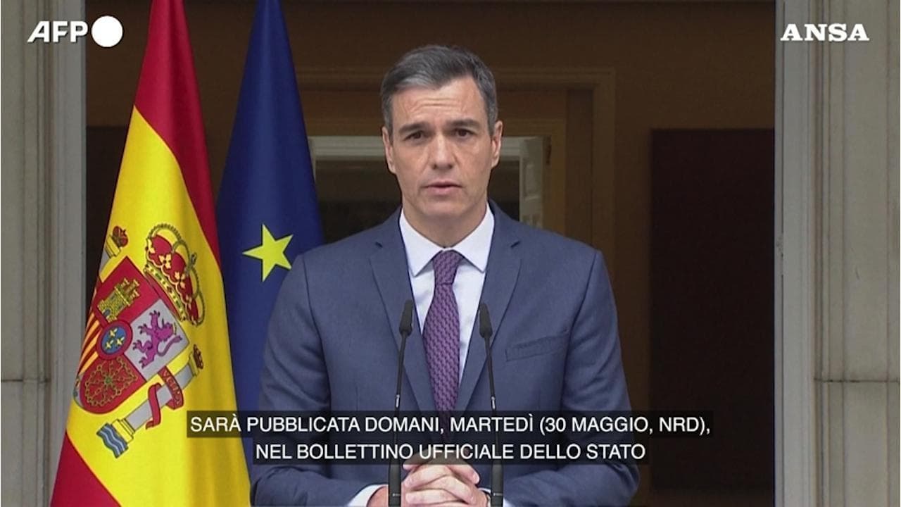 Spagna, il premier Sanchez convoca elezioni anticipate per il 23 luglio