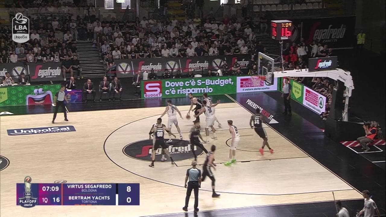 La  Virtus domina Tortona in gara 1- di semifinale