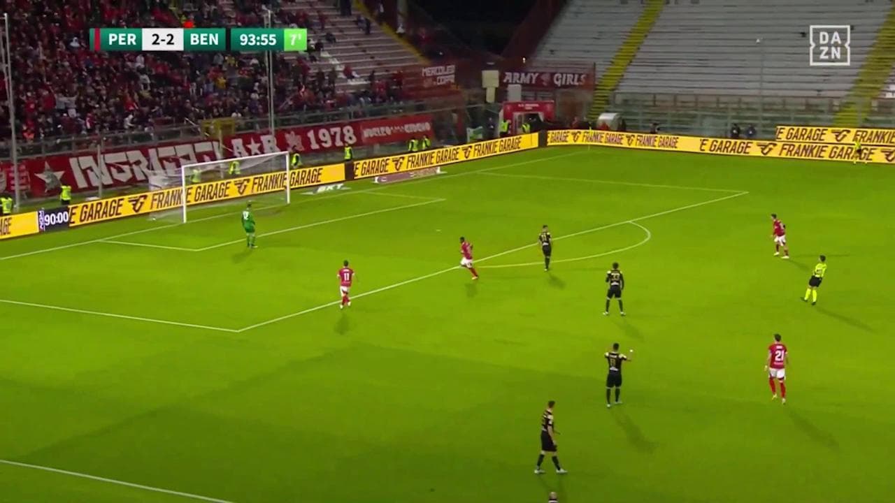 Serie B, il gol di Perugia-Benevento per cui è stata aperta un'inchiesta per illecito sportivo