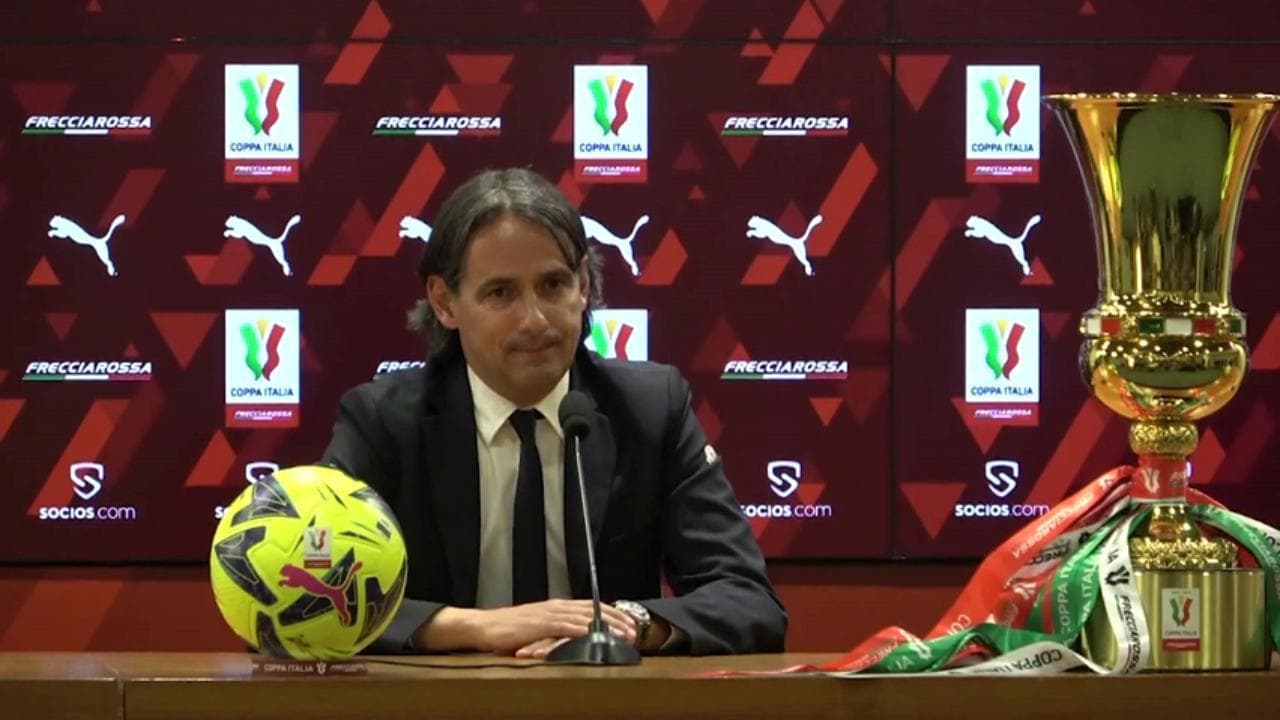 Coppa Italia, il tecnico dell'Inter Simone Inzaghi: "Vogliamo riportare il trofeo a casa"