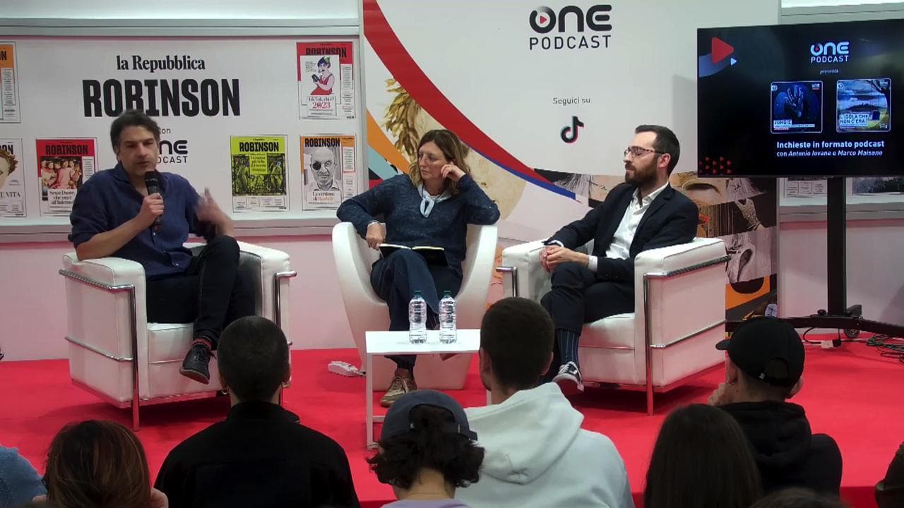 Salone del libro 2023, Arena Robinson: OnePodcast presenta: 'Le inchieste in formato podcast'
